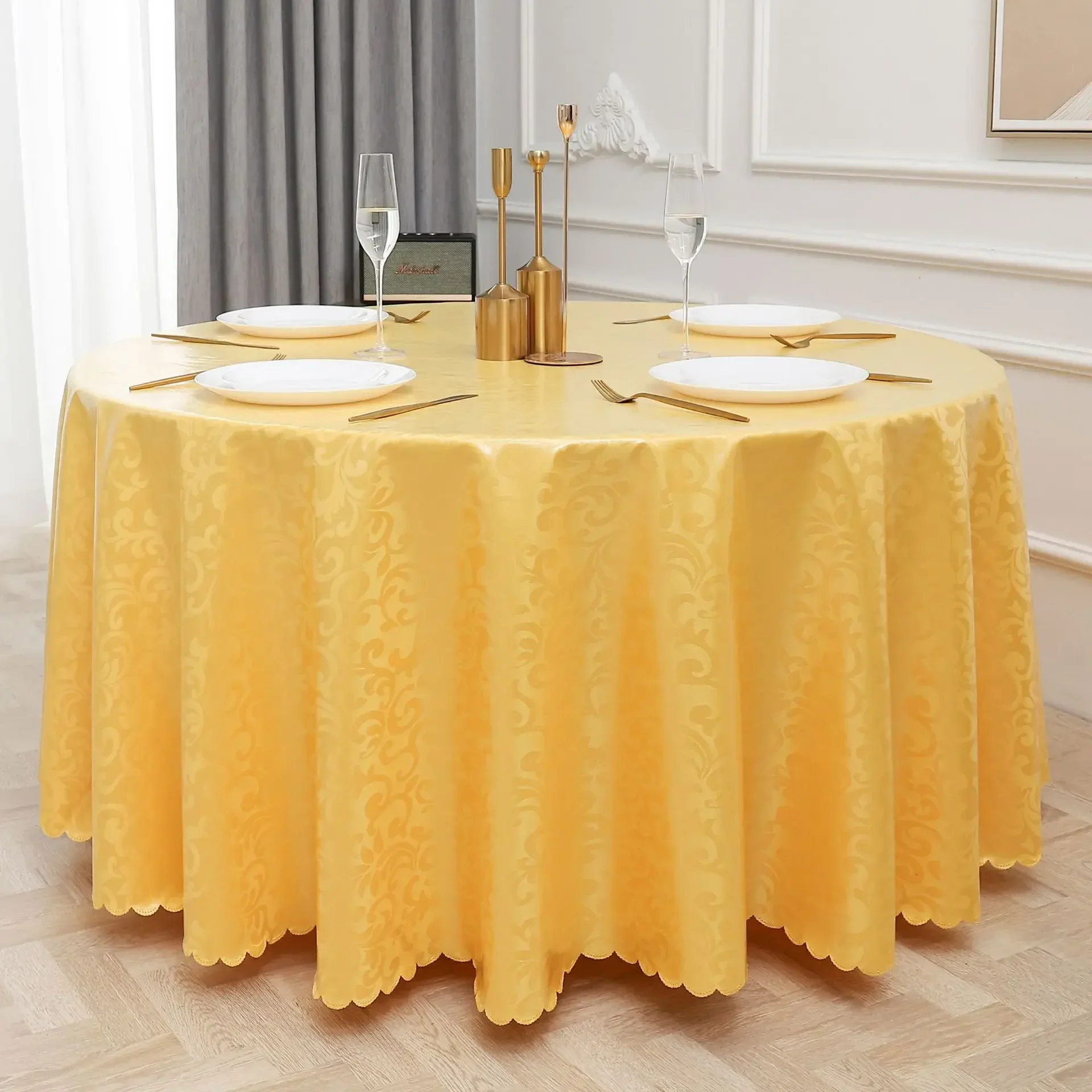 

Banquet Universal tablecloth wholesale Hotel Restaurant solid color table white rectangular polyester blue