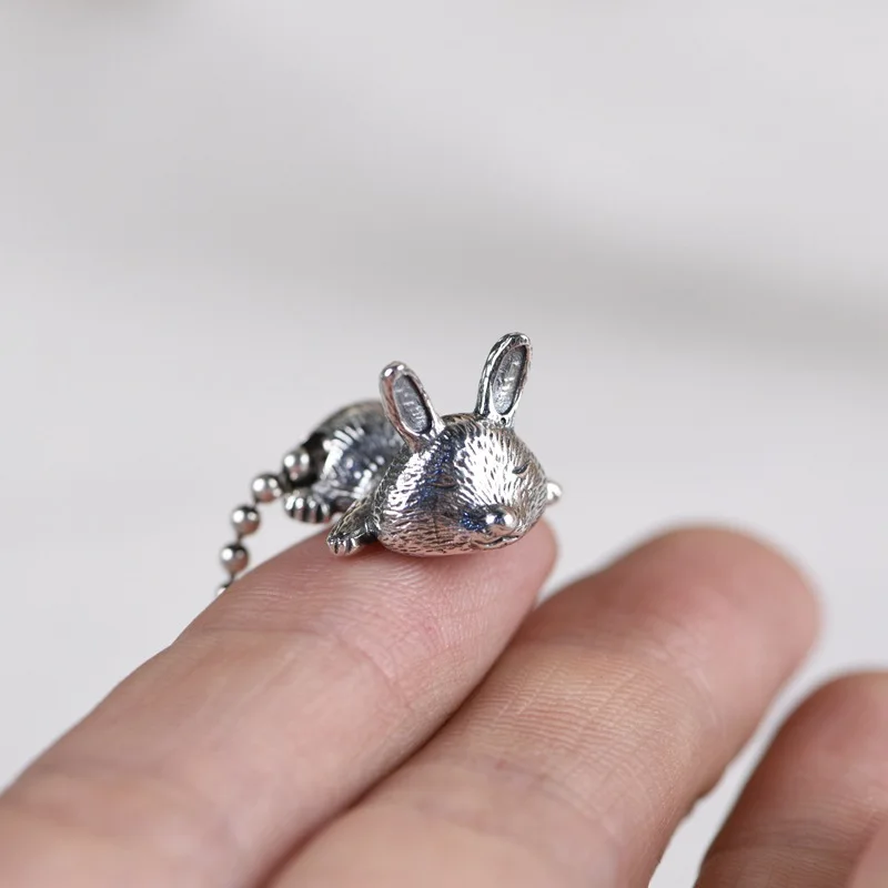 New 2023 Vintage Fashion Personality Rabbit Necklace Hip-hop Punk Long Pendant Banquet Jewelry Accessories Gift