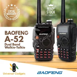 Baofeng A-52 UV-A52 Dual band 5W power VHF UHF Military Grade Portable radio long range Walkie Talkie 10km