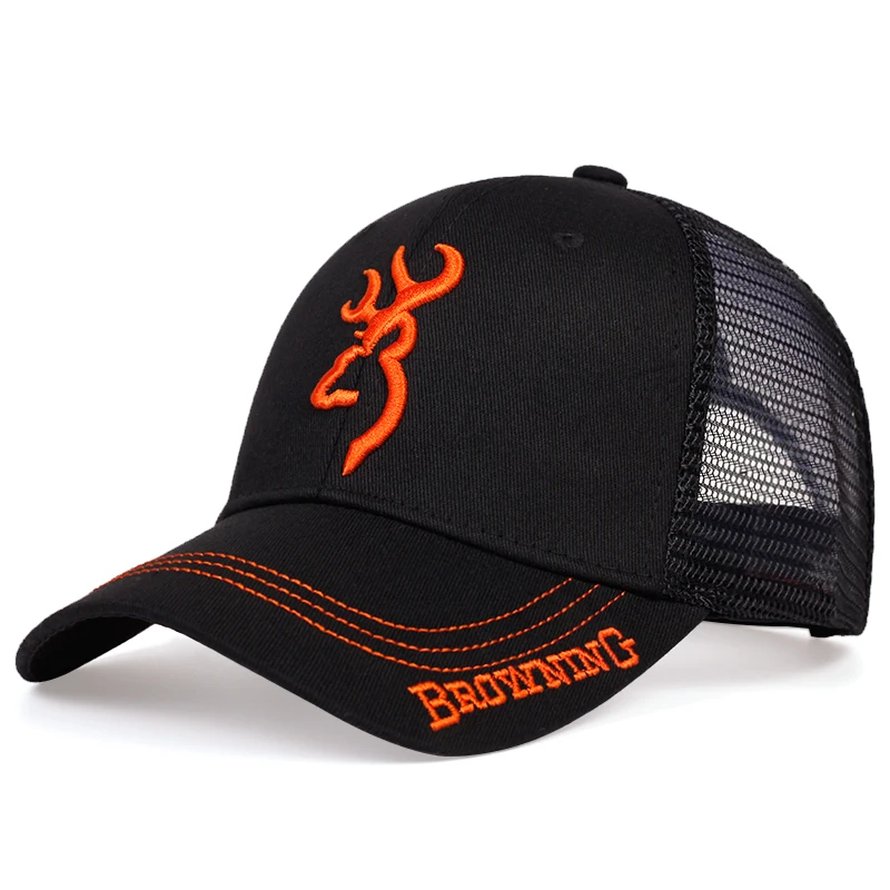 BROWNING broderi baseballkeps herr hip-hop tidvattenhatt dam sommar andas mesh keps utomhus solhatt lastbilsmössor_voghion.com