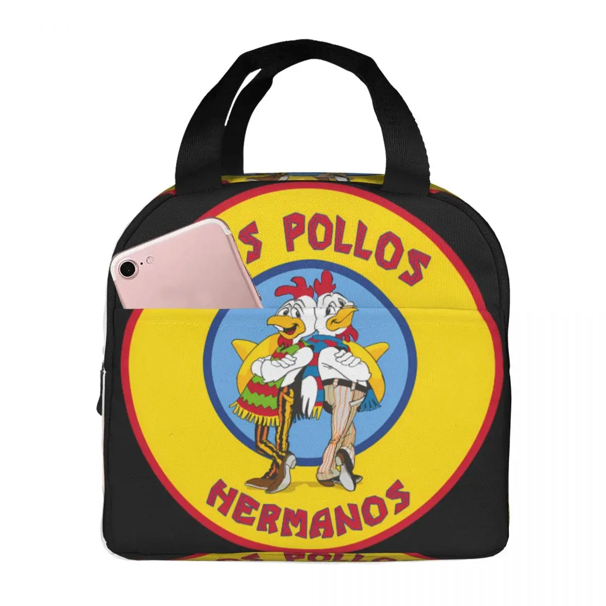 Los Pollos Hermanos Lunch Bag Unisex Portable Cooler Insulated Lunch Box Food Bento Box