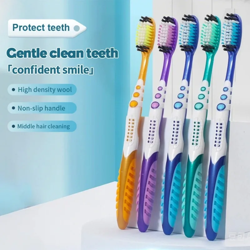 Manual Hard Bristle Toothbrush for Effective Oral Cleaning for Adults