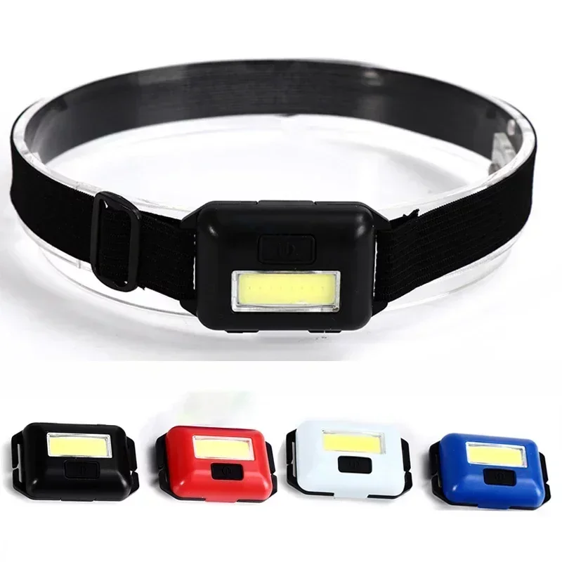 

Camping Led Mini Headlights Portable Cob Headlamps Waterproof Head Front Light With 3 Switch Modes Led Lights Christmas Decor