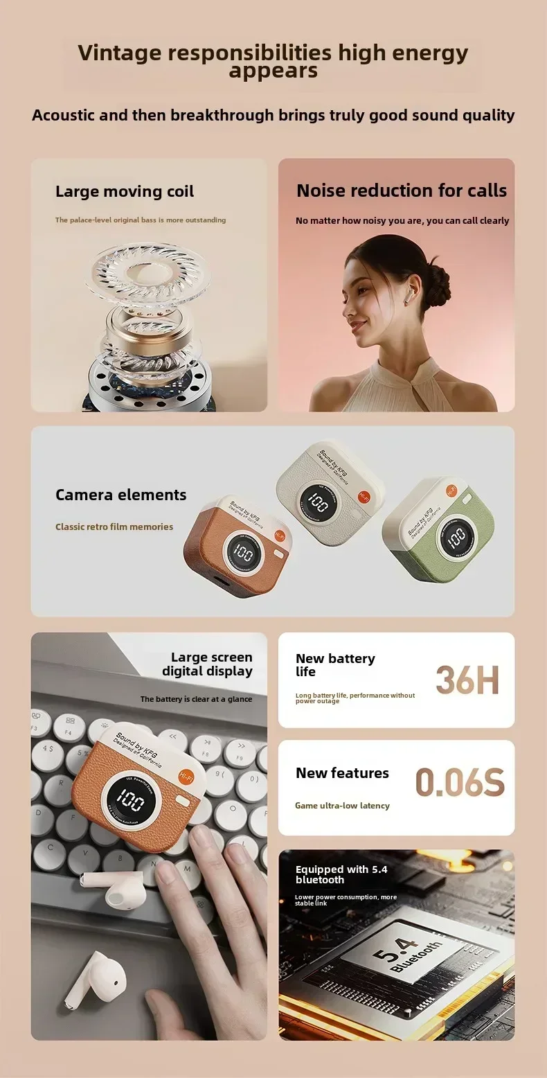 Wireless Bluetooth Headphones With Noise Reduction & Microphone_voghion.com