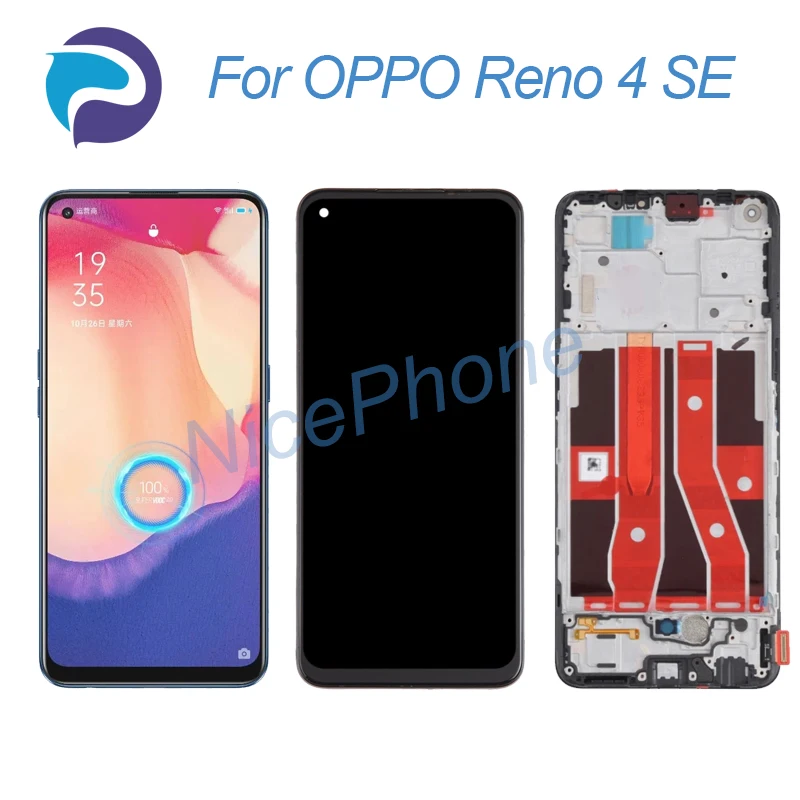 

for OPPO Reno 4 SE LCD Screen + Touch Digitizer Display 2400*1080 PEAT00, PEAM00,Reno 4SE LCD Screen Display