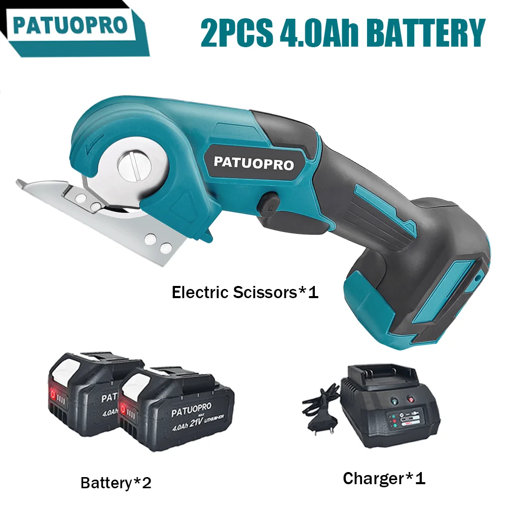 PATUOPRO Electric Carpet Scissors Power Tool, Cordless Multi Functional Pruner Round Knife Cutting Cloth Scissors For Makita 18V Battery