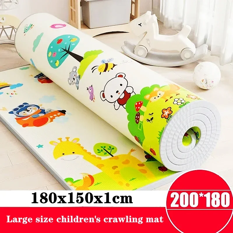 Thicken Baby Crawling Play Mats Folding Mat 200cm *180cm Environmentally Friendly Carpet Play Mat for Children's Safety Rug Gift