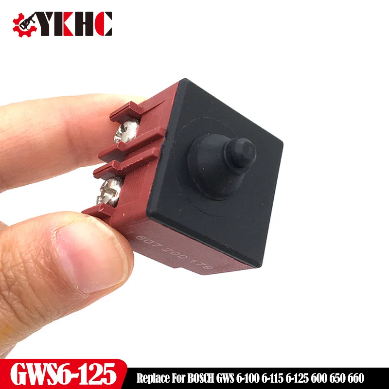 High Quality On-Off Switch 220V Replace For Bosch GWS6-125 GWS 6-125 6 ...
