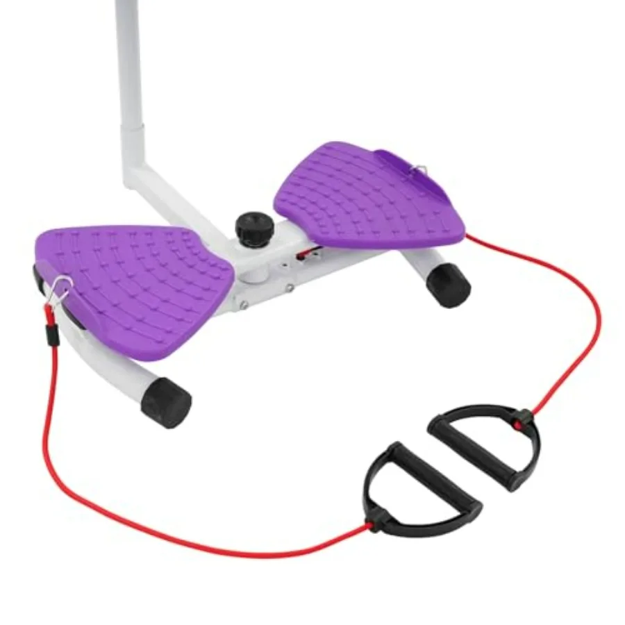 Waist Twisting Machine with Handlebar, Ab Twist Board with Adjustable Height Handle, 330 lbs Capacity Waist Twister for Women Be