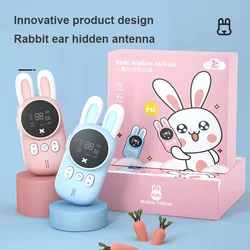 Children's walkie talkie set　2pcs Portable Handheld Children s Mini Toys Transceiver 3KM Range UHF Radio Lanyard Interphone