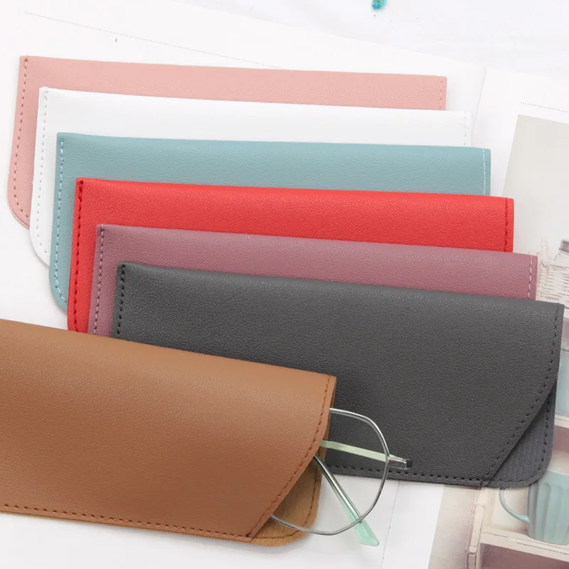 1Pcs Solid Color Glasses Bag Protective Sunglasses Cover Case Box Reading Eyeglasses Pouch Eyewear Protector Case Accessories