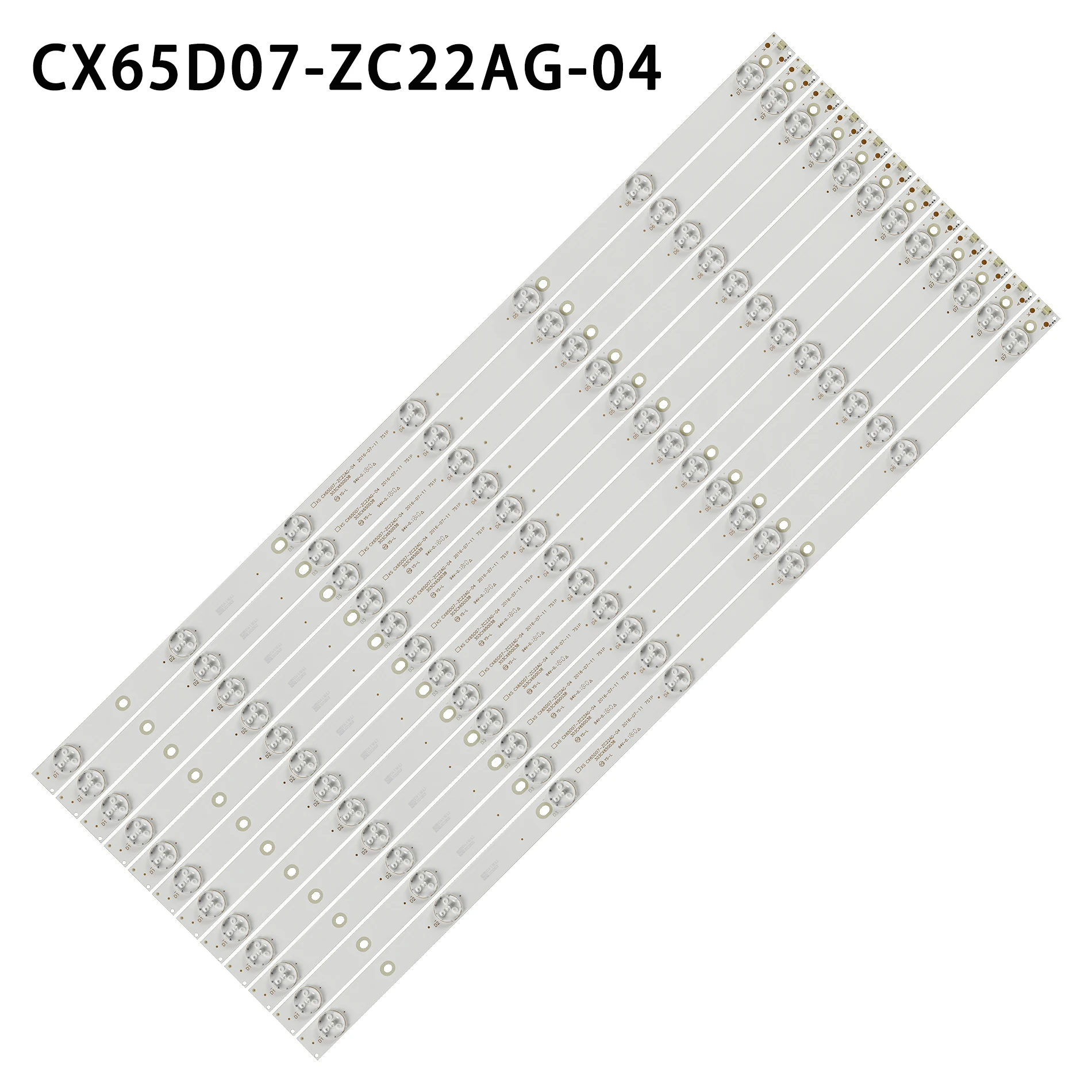 

Светодиодная лента для подсветки 65lex6027 65lex 6027 65MUA1500 CX65D07-ZC22AG-04 303CX650038 CX650M10 CX65D07, 7 светодиодов (12)