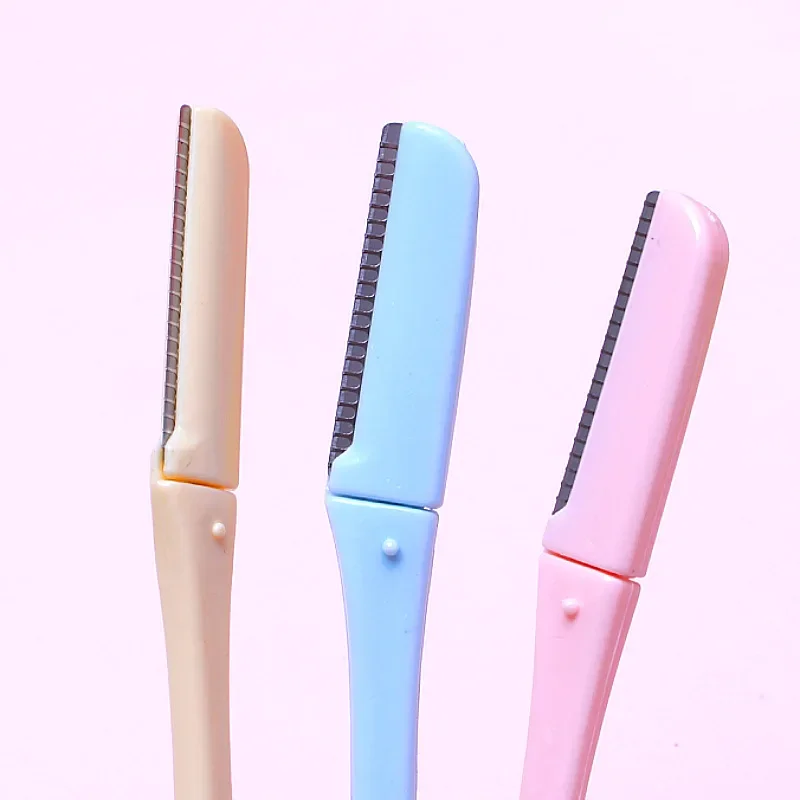 Eyebrow Trimming Knife Set 3Pcs New Safety Eyebrow Scraper for Women Novice Beginner Student Knife Face Razor for Women