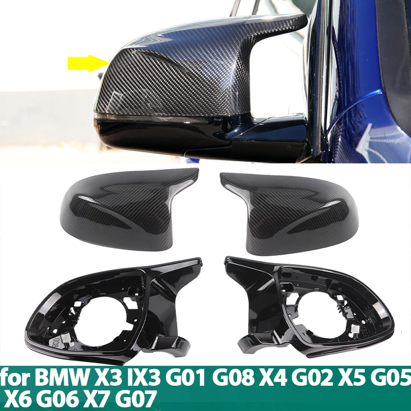 

4 шт., Сменные крышки для зеркала заднего вида BMW X3 IX3 G01 G08, X4 G02, X5 G05, X6 G06, X7 G07