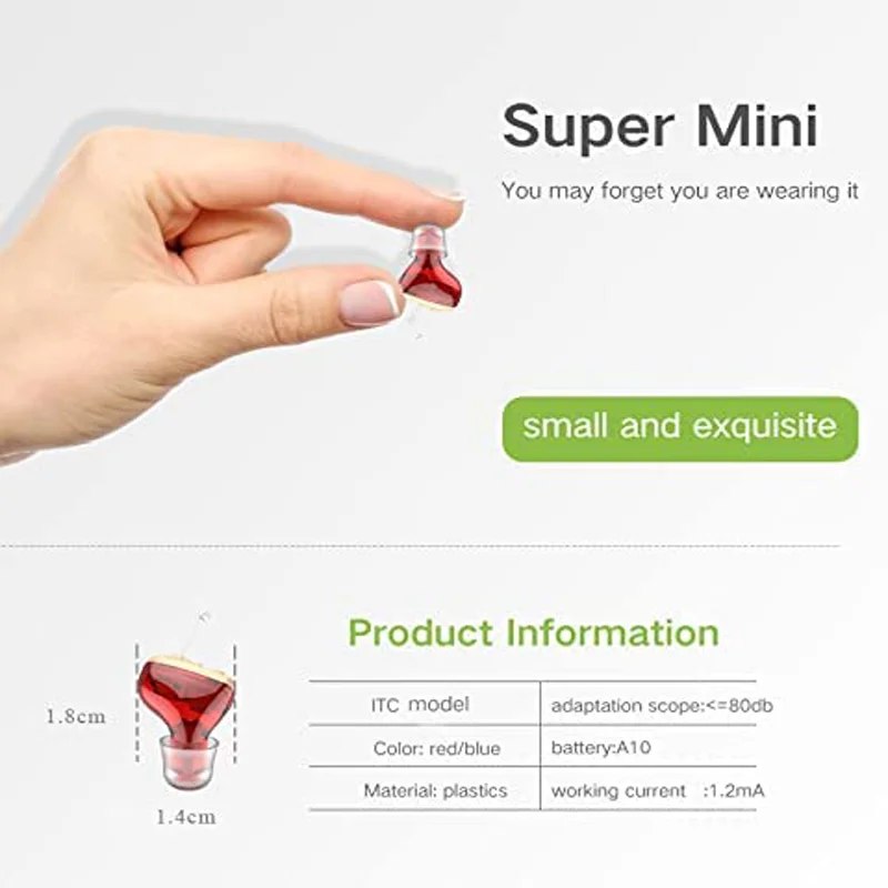 Advanced CIC Invisible Digital Hearing Aid - Clear, Invisible and Powerful Mini Wireless Hearing Aid for Elderly Deafness 4