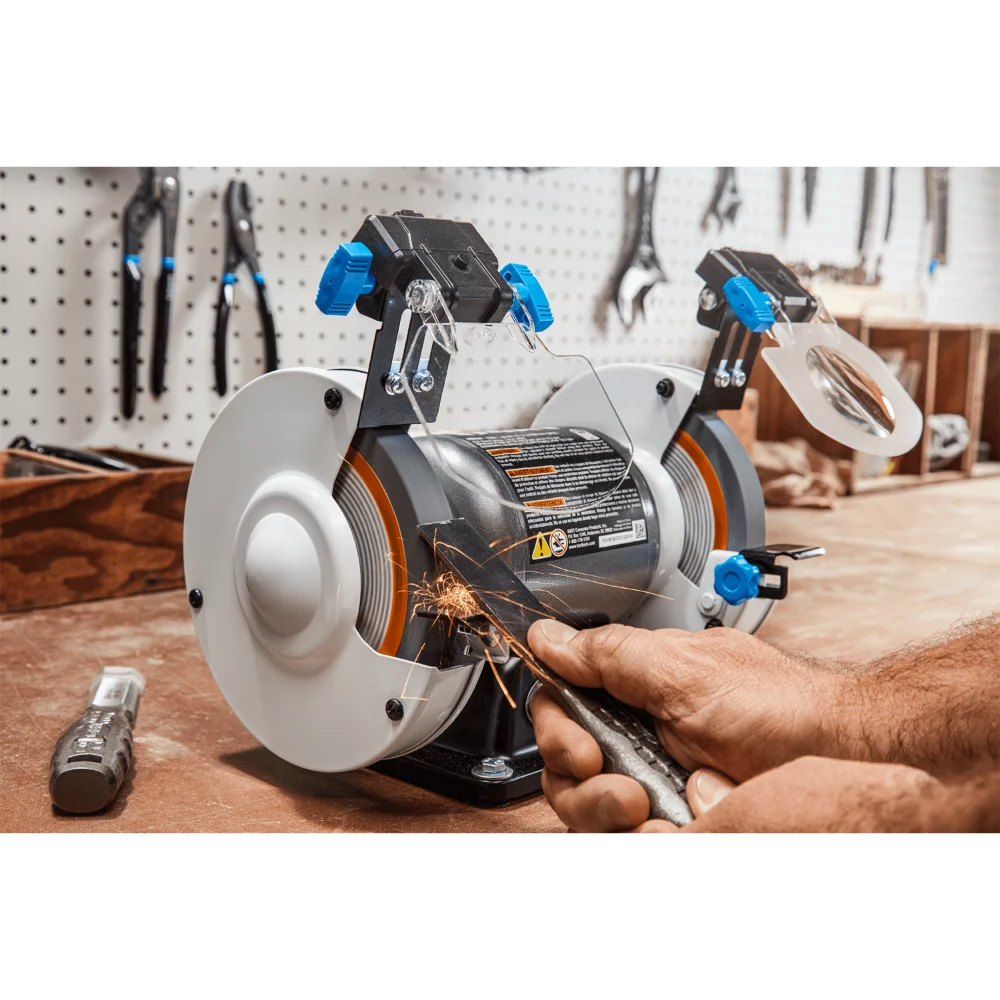 HART 6-inch 2.1-Amp Bench Grinder - Image 4