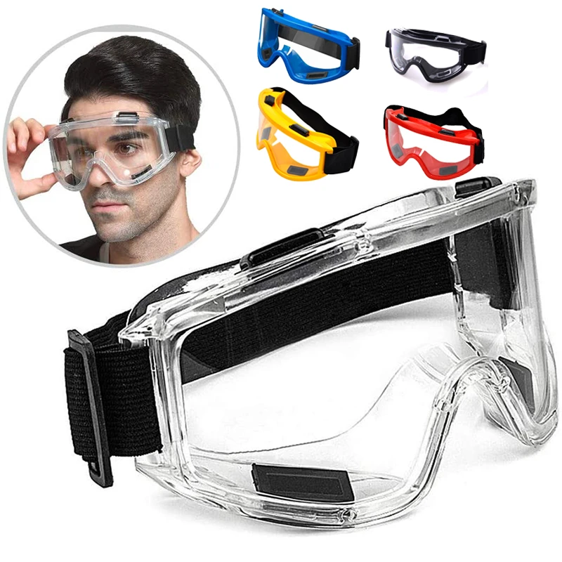 Occhiali di sicurezza antispruzzo antipolvere antivento occhiali da  laboratorio protezione per gli occhi ricerca industriale occhiali di  sicurezza lenti trasparenti|Occhiali di protezione| - AliExpress
