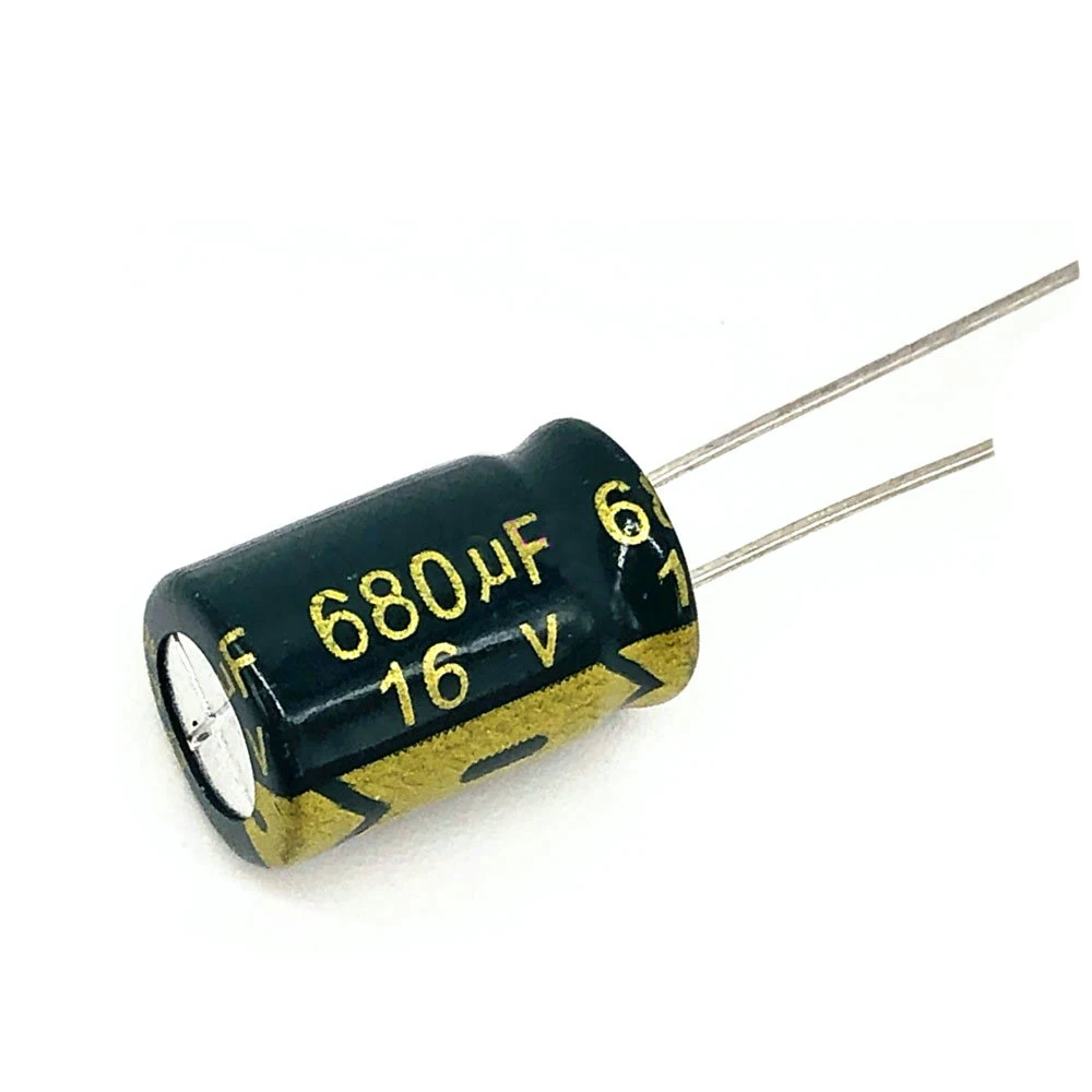 50-1000pcs 10V 16V 25V 35V 50V 400V High Frequency Low ESR Aluminum Capacitor 100UF 220UF 330UF 470UF 680UF 1000UF 2200UF 3300UF electrolytic capacitor aluminum capacitor aluminum electrolytic capacitor