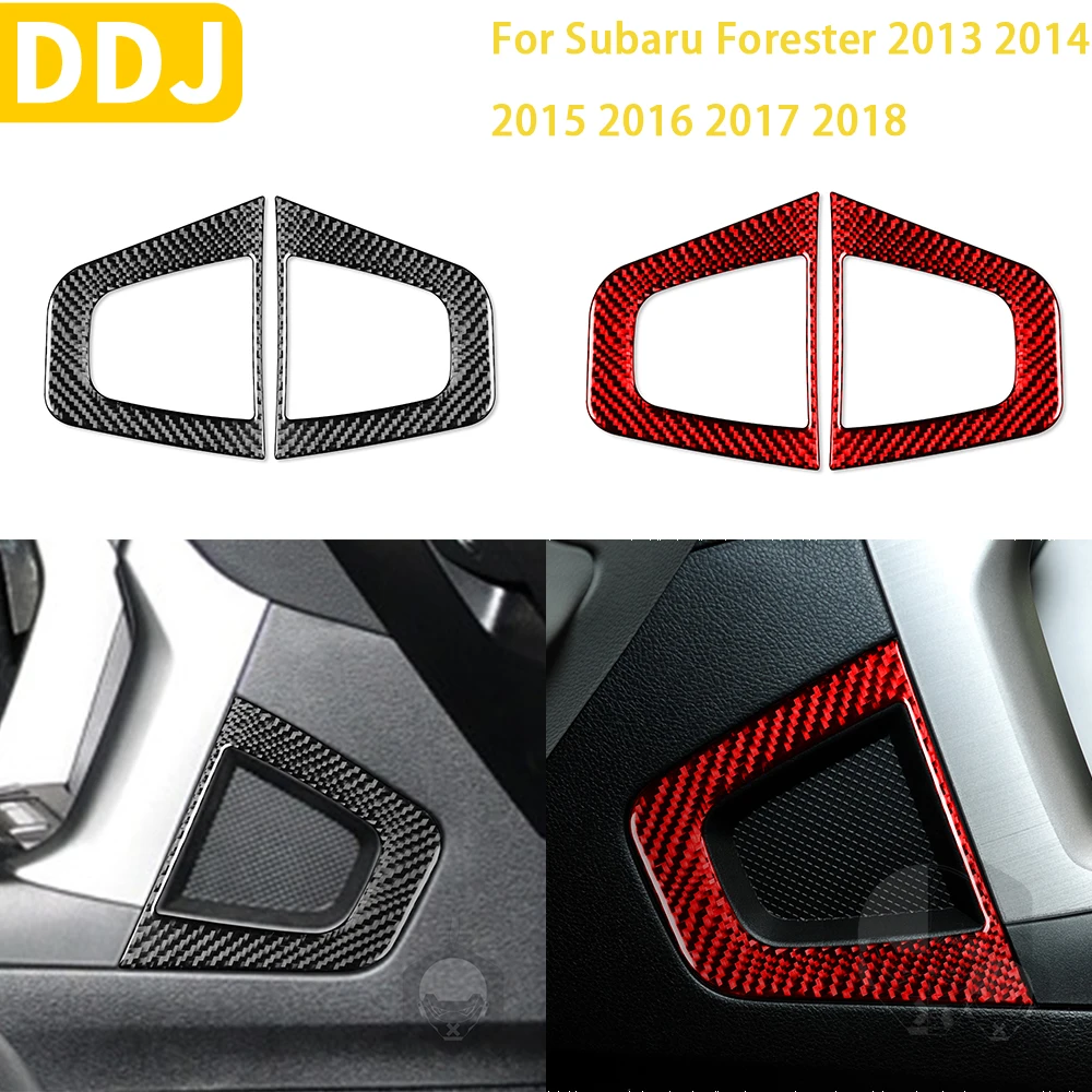 

For Subaru Forester 2013 2014 2015 2016 2017 2018 Accessories Carbon Fiber Interior Central Control Horn Trim Sticker