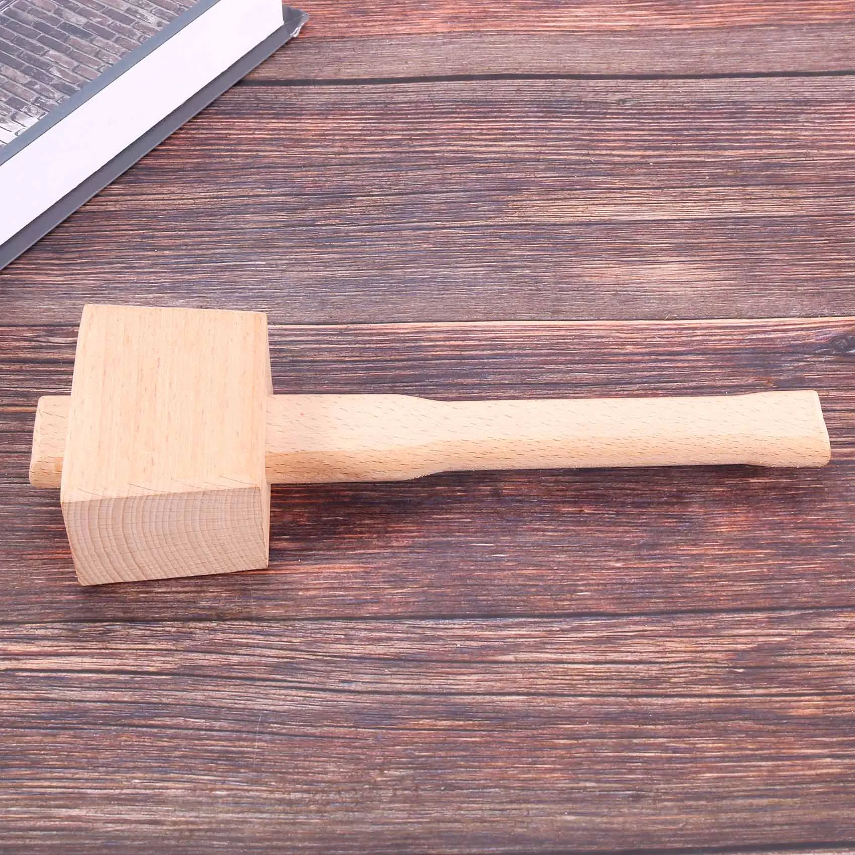 Beech Solid Carpenter Wood Wooden Mallet Hammer Handle Woodworking Tool 250mm woodworking tool