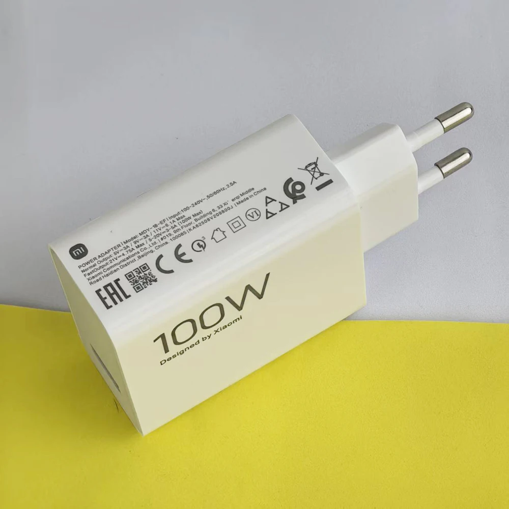 Xiaomi 100W Turbo Fast Charger with Type C Cable (EU Edition)