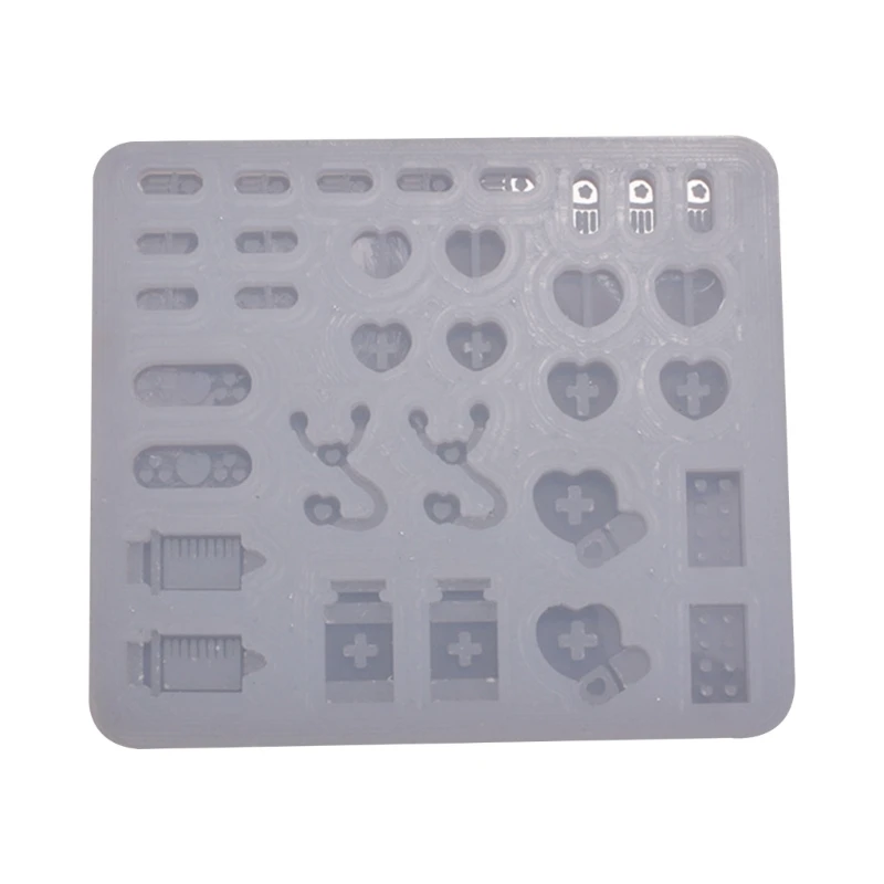 

Y51E Various Shapes Resin Casting Mold Resin Art Mold Crystal Silicone Mold Epoxy Resin Keychain Small Pendant Mold