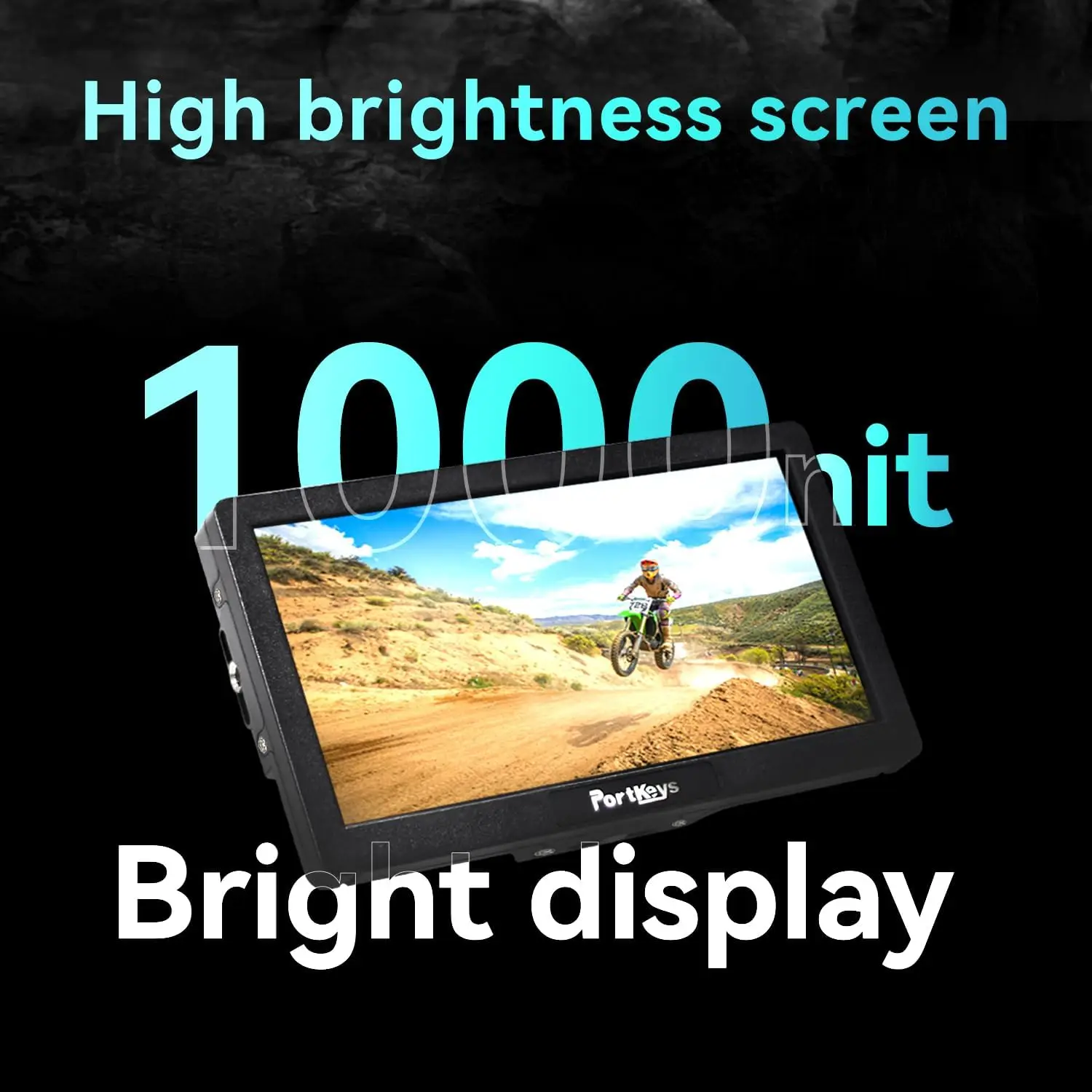 Portkeys HD7H Camera Field Monitor 7'' 1000nit High Brightness Camera Monitor with Top Shortcut Keys Suitable for Video