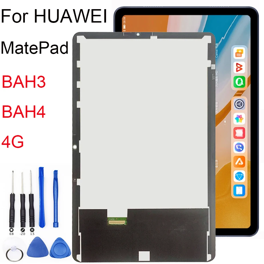 Visor Lcd Digitador de Tela de Toque Montagem de Vidro Reparação Huawei Matepad Lte 4g 10.4 Bah4-w09 Bah3-w09 Al00 Bah3-w19 Novo