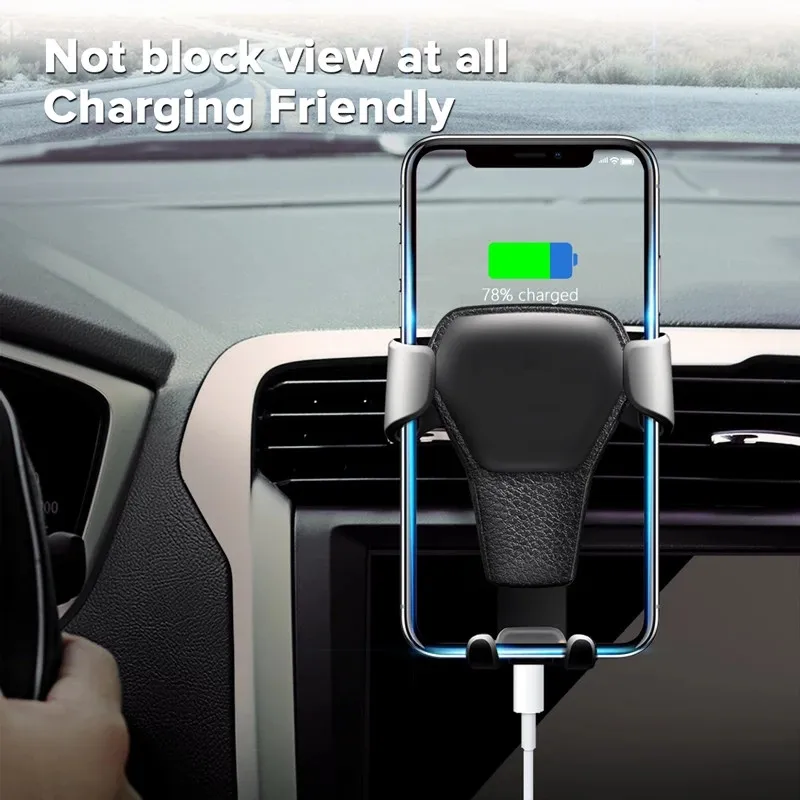 phone holder for car Gravity Car Holder For Phone Air Vent Clip Mount Mobile Cell Stand Smartphone GPS Support For iPhone 13 12Pro Max Xiaomi Samsung car cup phone holder