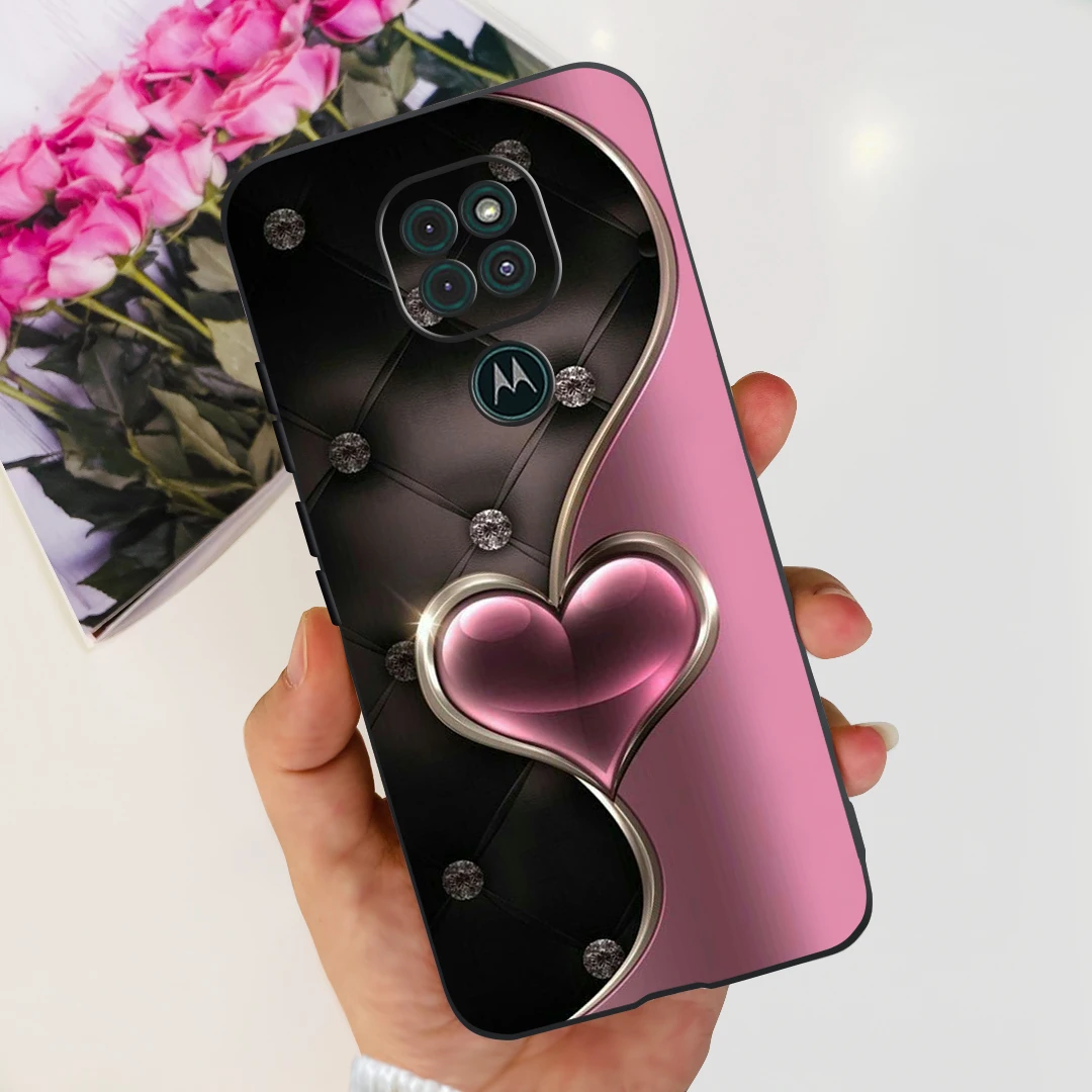 Cute Cat Cartoon Painted Soft Silicone Phone Case Cover - Compatible with Motorola Moto G9