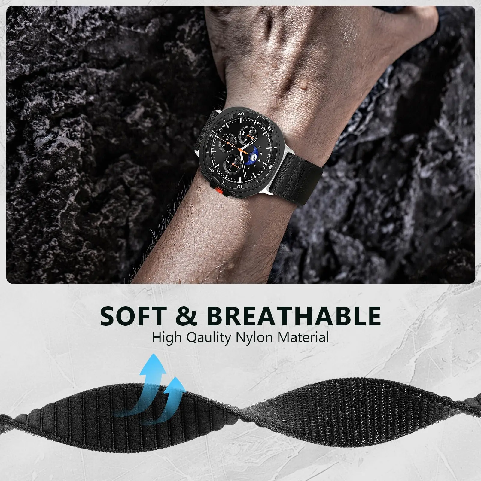Fabric Sport Loop Replacement Strap - Comfortable and Stylish Watch Band Accessories