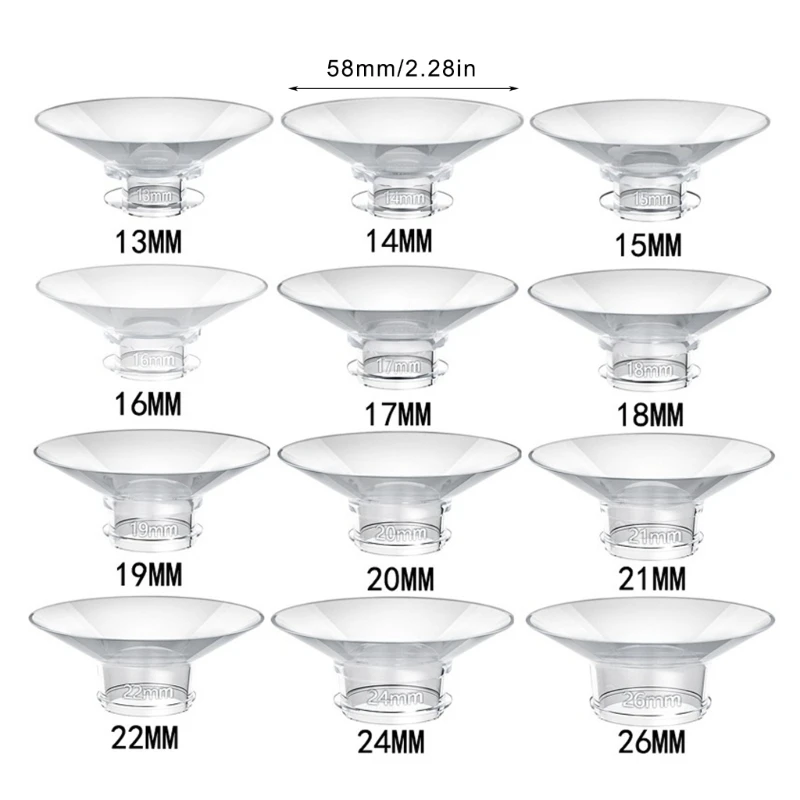 Mother Friendly Breast Converter Silicone Adapter Breast Pumps Flanges QX2D