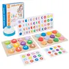 Children Arrow Direction Sensory Games Montessori Logical Thinking Training Wooden Toys Party Activity Color Matching Board Game 1