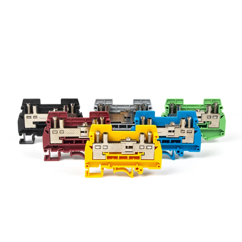 10pcs Urtk/s Din Rail Terminal Blocks Connector Screw Connection