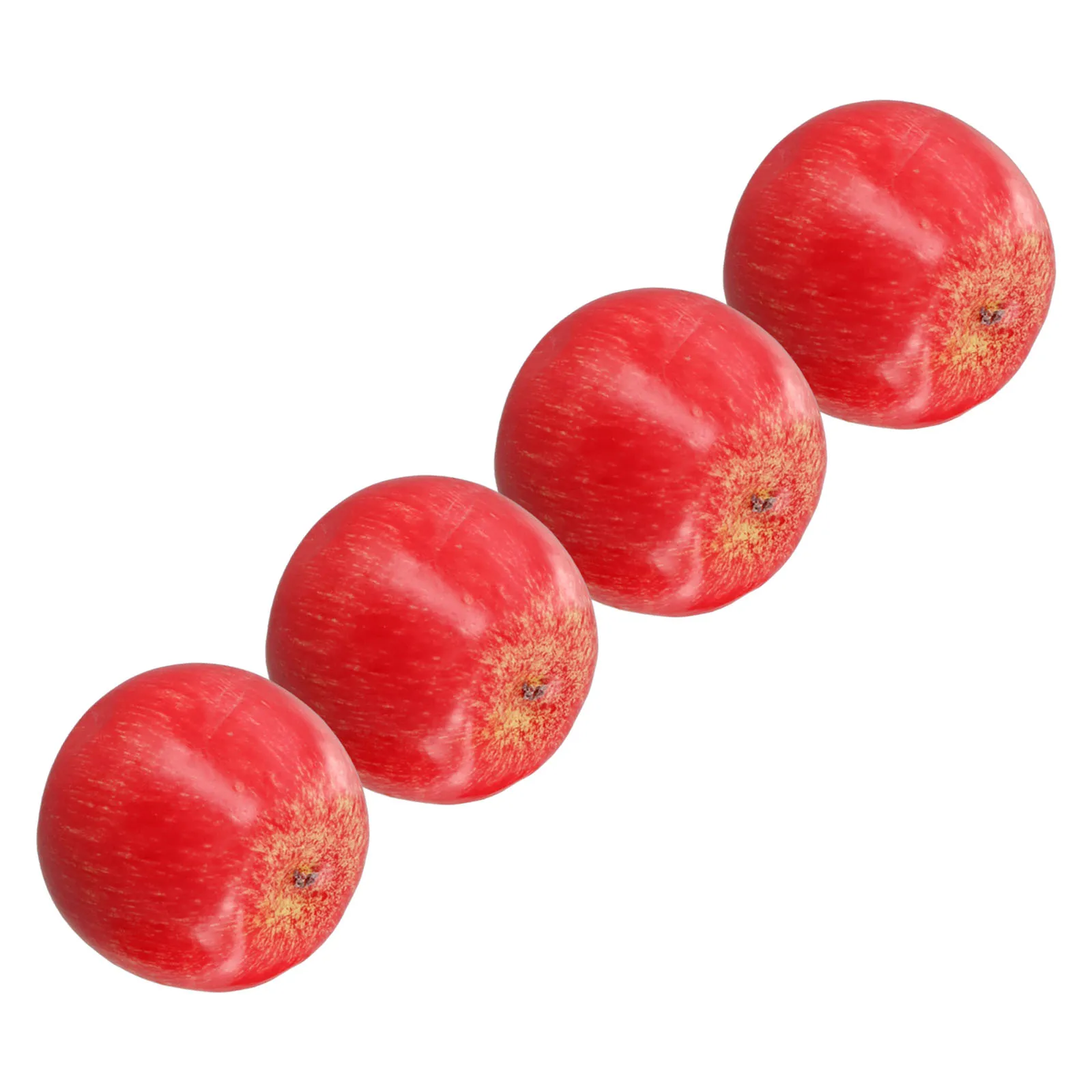 Artificial Fruit Plastic Apples 4pcs Fake Red Apples Display For Kitchen Home Foods Decor Home Party Decoration artificial fruits and vegetables