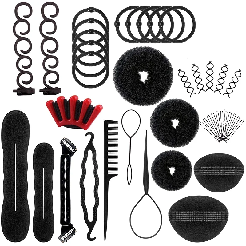 

Hair Styling Set, Fashion Hair Design Styling Tool Accessories DIY Hair Accessories Tool Kit Hair Sculpting Tool Kit, Magic Simp