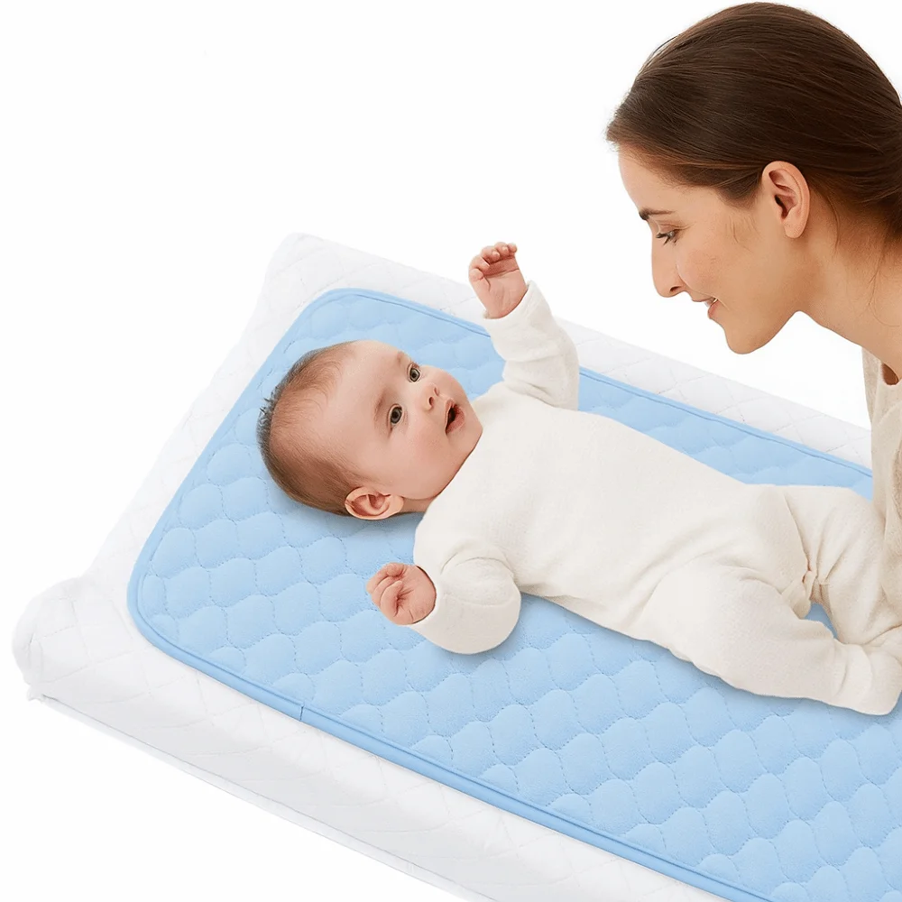 Non-slip Baby Changing Pad Waterproof Breathable Baby Diaper Pad Foldable Rectangle Toddler Changer Cushions Newborn Bedding