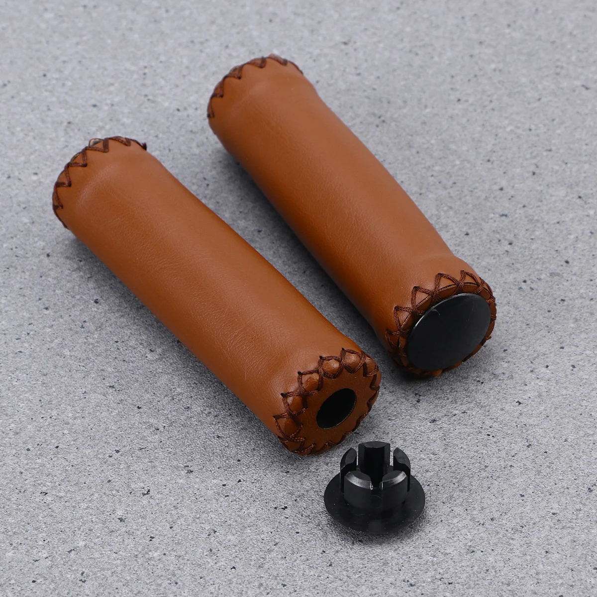 

3 Pairs Light Brown Color Bike Grips Sponge Cycling Accessories Handlebar Mountain