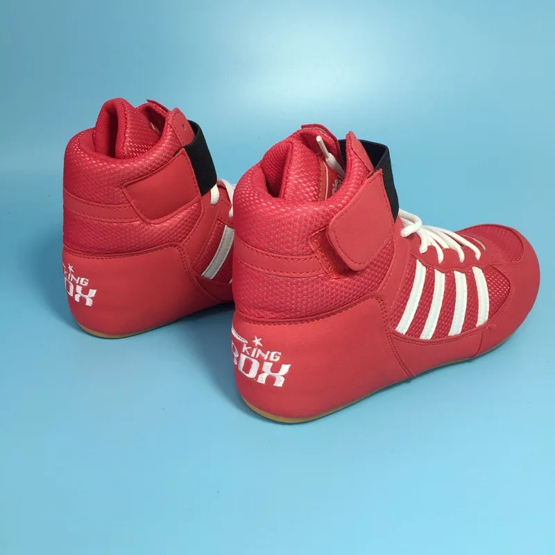 Description Picture 5 of itemMid Cut Children Small Size 30 31 Boxing Shoes Mens Women Cow Tendon Sole Wrestling Fitting Shoes Training Non Slip Kungfu Shoes
