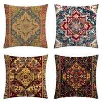 Moroccan ethnic cushion cover, short plush pillowcase 40x40 45x45 50x50 60x60, sofa decorative cushion cover, home decoration 2