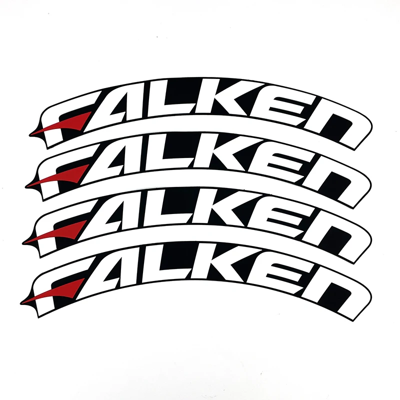 3D 타이어 편지 스티커 자동차 타이어 스티커 FALKEN 편지 용 레터링 휠 맞춤형 범용 방수 및 확고한 스티커