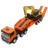 Huina 1319 New Excavator Nine-channel Remote Control Flat Trailer 1:24 Simulation Engineering Car Children's Birthday Gift Toys 1