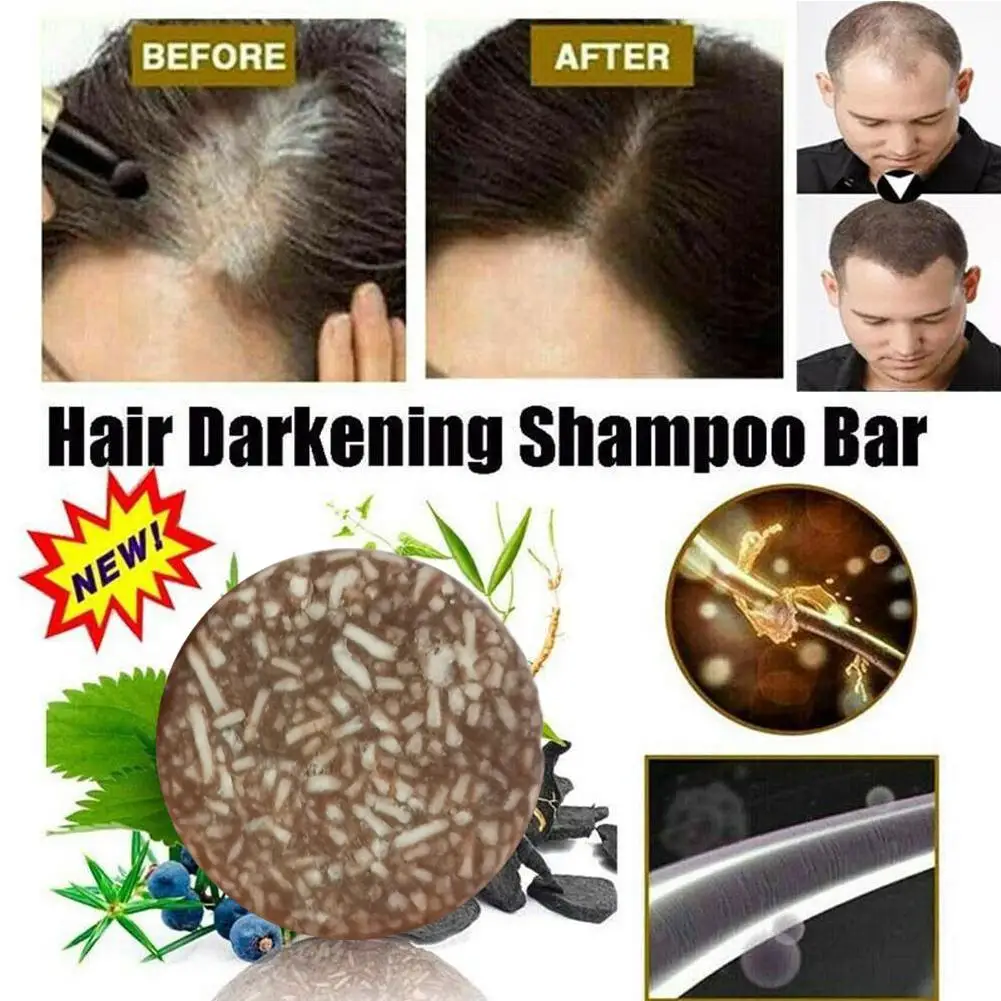 Hair Shampoo Polygonum Essence Hair Darkening Shampoo Soap Natural Organic Hair Shampoo Reverse Hair Cleansing Travel Sample