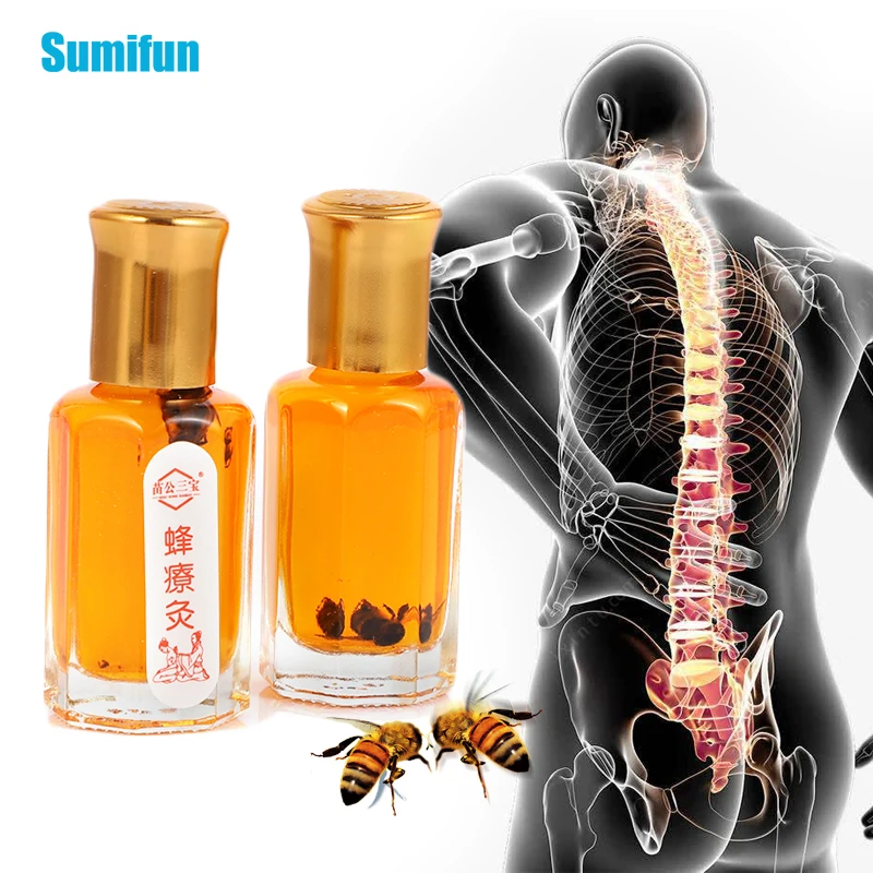 

12ml Bee Venom Analgesic Essential Oil Joint Muscle Pain Relief Cream Arthritis Rheumatism Painkiller Medical Plaster Body Care