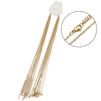 Chaînes à maillons de câble couleur or en acier inoxydable, 10 pièces, pour bricolage de colliers pour femmes, fournitures de fabrication de bijoux, vente en gros, chaîne en vrac 5