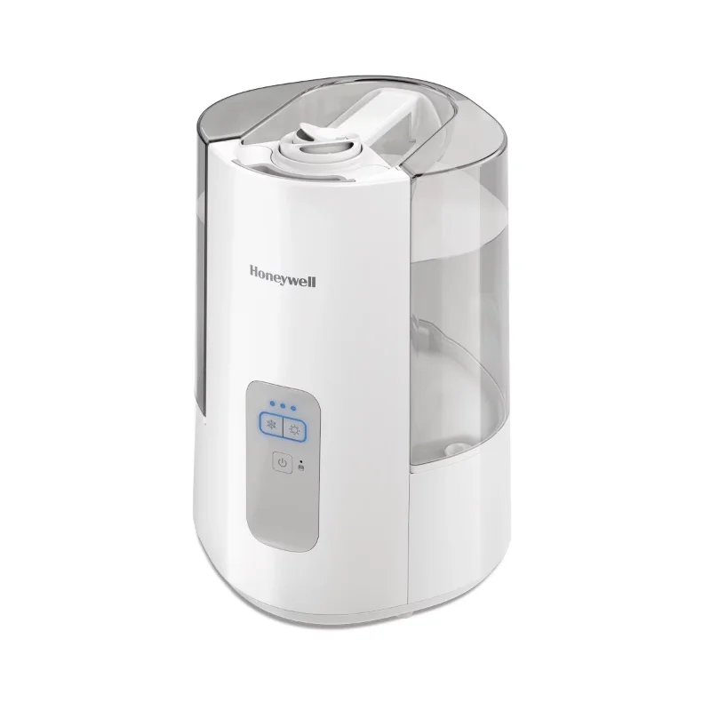 

Honeywell Dual Comfort Cool Warm Mist Humidifier with Fusion Mist Technology for Large Rooms, HWC775W, White