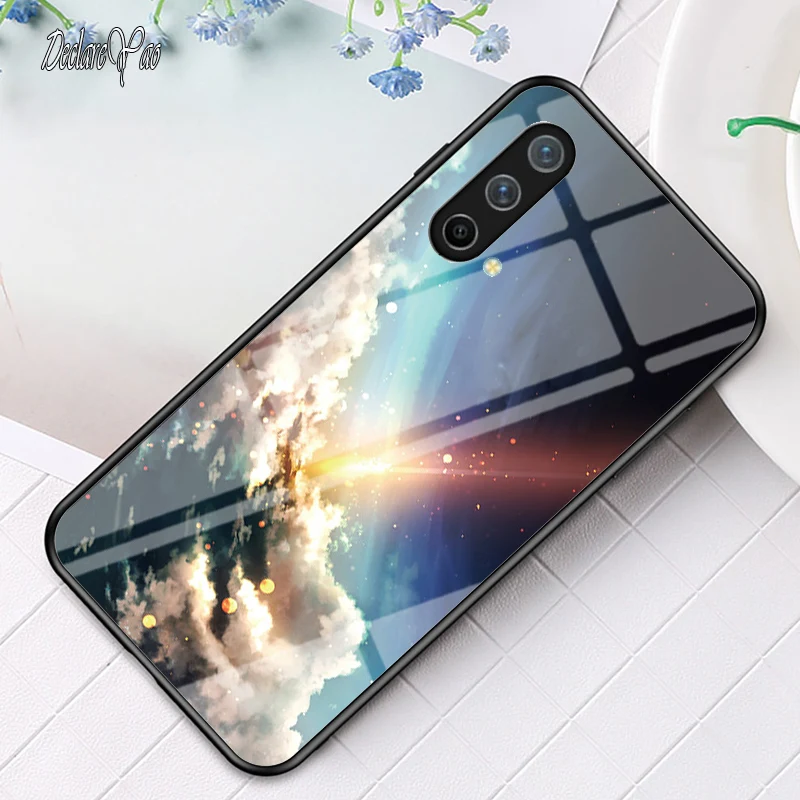 OnePlus 7T:lle 7 8 9 10 Pro Glass DECLAREYAO Luxury Hard Mirror Karkaistu lasi Coque Nord 2 2T N10 10 20 100 200 CE Lite_voghion.com