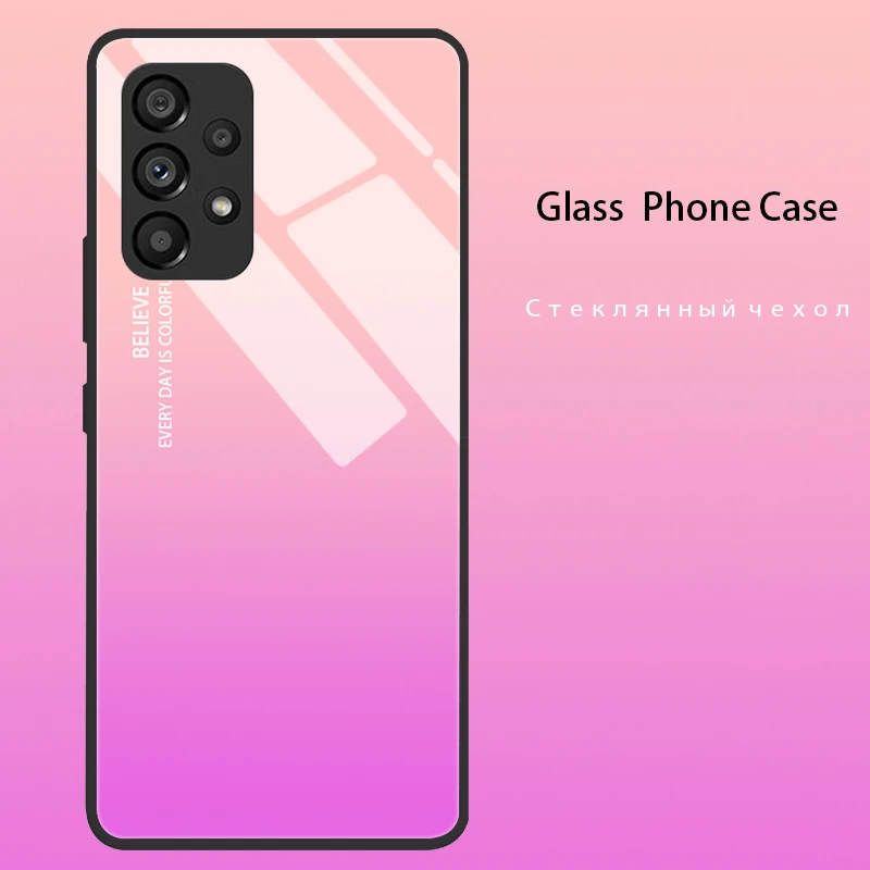 Luxury Tempered Glass Hard Back Bumper Phone Case