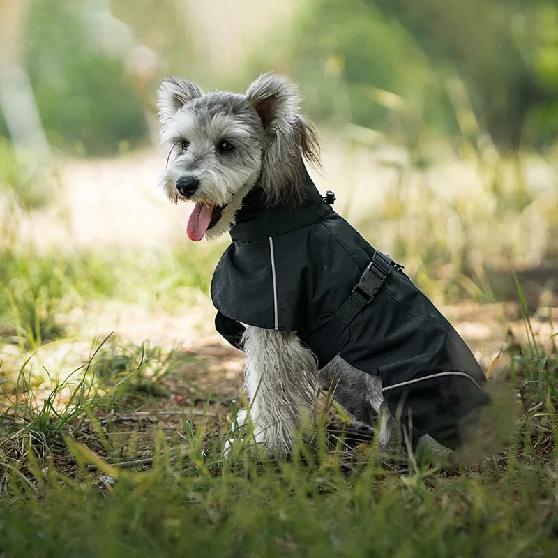 Pet Dog Waterproof Raincoat Outdoor Small Medium Size Dog Universal Teddy Bichon Puppy Clothes Pet Apparel Casual Raincoat