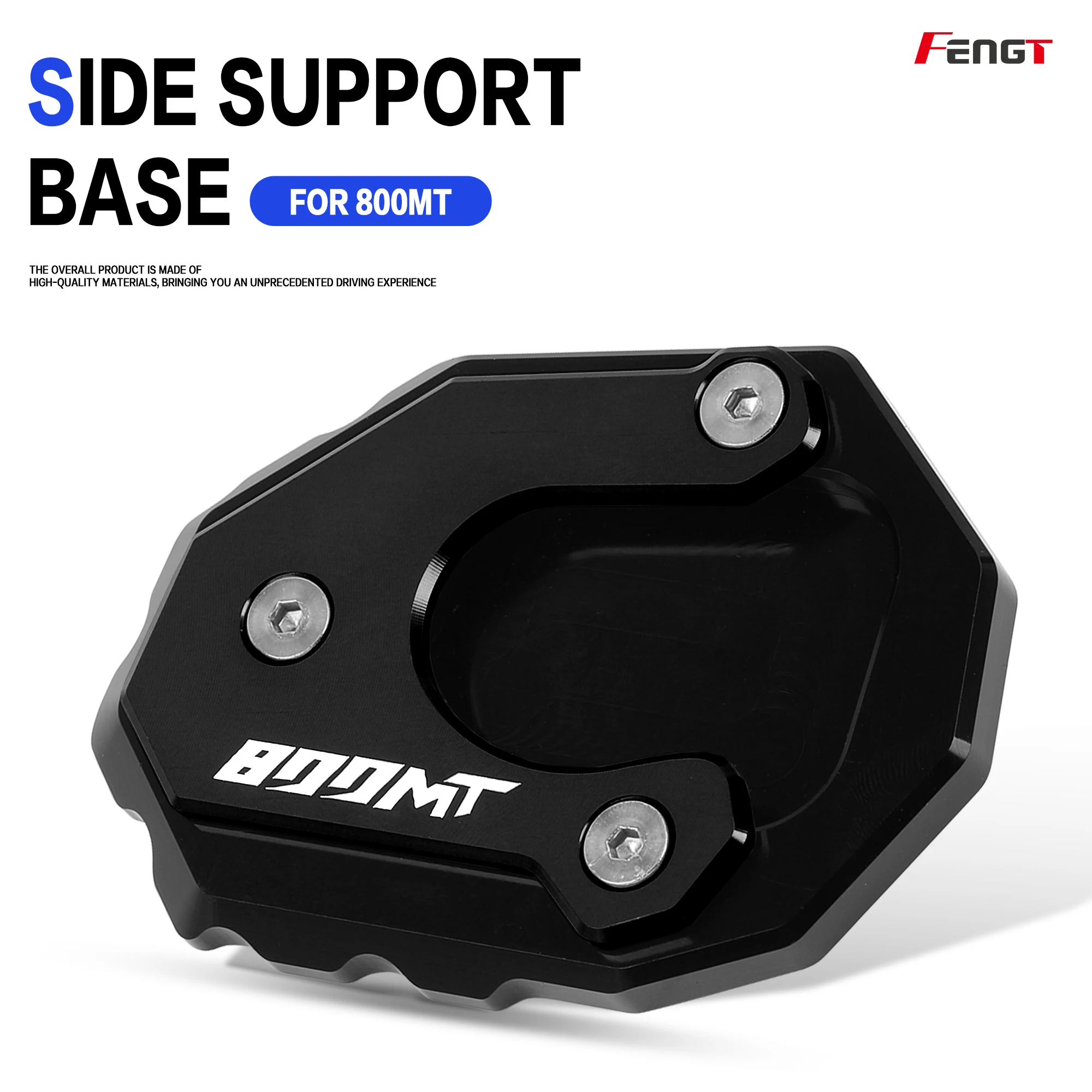 Enhanced Motorcycle CNC Kickstand Foot Extension Pad Support Plate Pedal Footrest